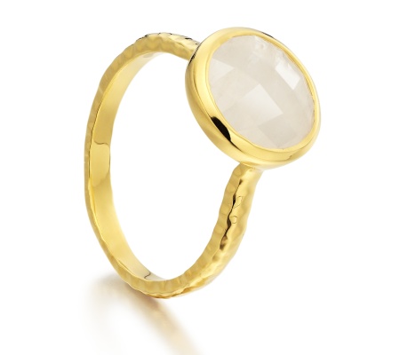 Gp Mini Luna Ring - Moonstone - Monica Vinader