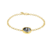 Gold Vermeil Atlantis Gem Bracelet - Line Onyx - Monica Vinader